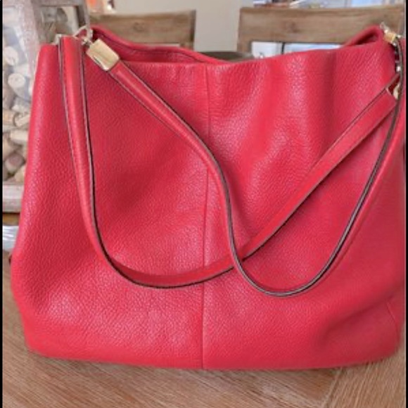 Coach Handbags - Coach Madison Pebbled Leather Shoulder Bag / Hobo